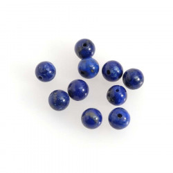 Perle Naturelle Ronde 6 mm Lapis-Lazuli - 10 pcs