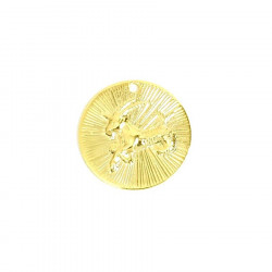 Pendentif Signe Astrologique Capricorne Doré à l'or fin 24K