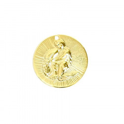 Pendentif Signe Astrologique Verseau Doré à l'or fin 24K