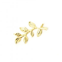 Pendentif Branche Doré à l'or fin 24K - 2 pcs