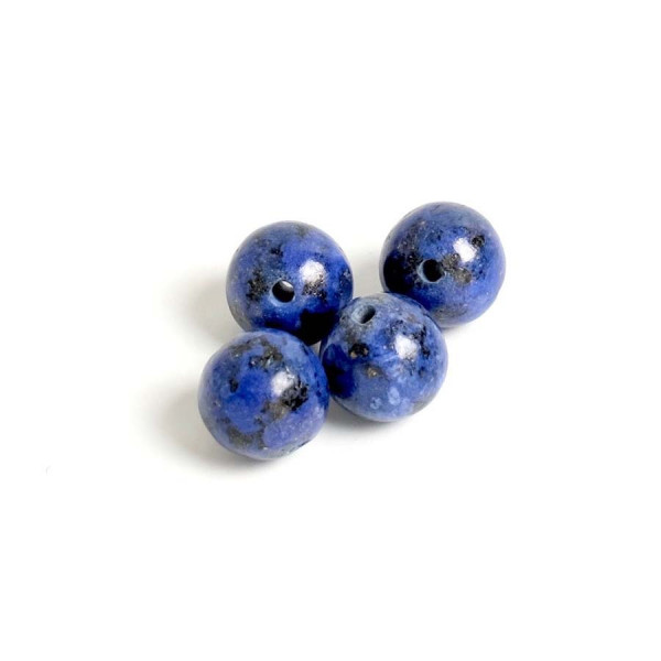 Perle Naturelle Ronde 4 mm Lapis-Lazuli - 20 pcs