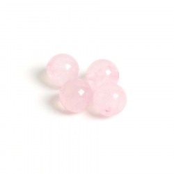 Perle Naturelle Ronde 4,5 mm Quartz Rose - 20 pcs