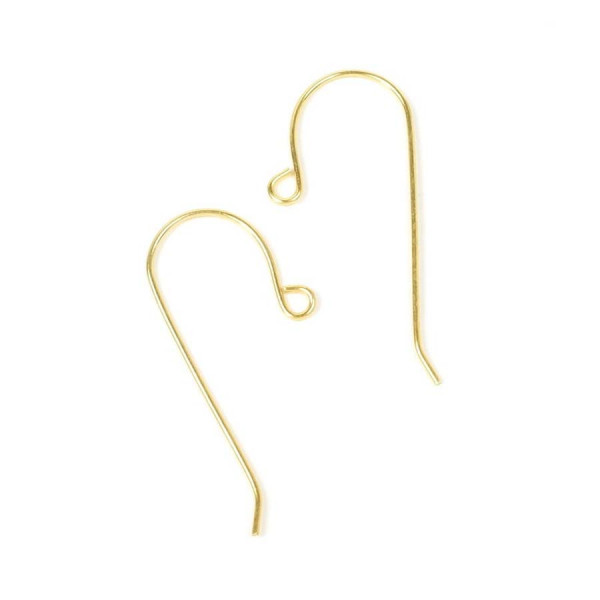 Crochet Boucle d'oreille Doré à l'or fin 24K - 4 pcs