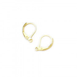 Boucle d'oreille Dormeuse Doré à l'or fin 24K - 4 pcs