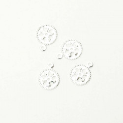 Pendentif Ajouré Argenté 925 - 4 pcs