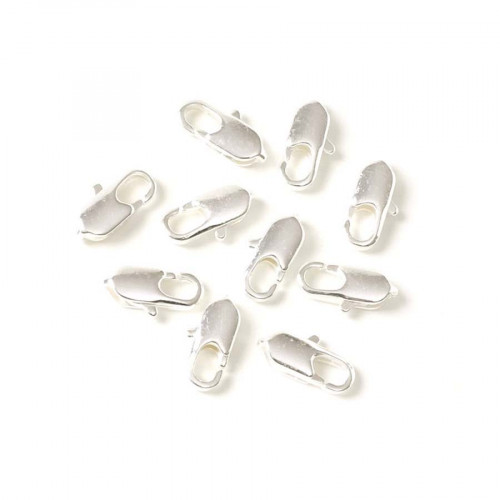 Fermoir Mousqueton Argent Sterling 925 - 6mm Avec œillet | Lot De 3 | Parfait Pour Bijoux DIY Et Créations