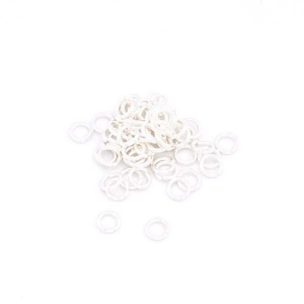 Anneau Ouvert 4 mm Argenté 925 - 50 pcs