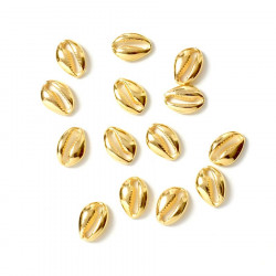 Coquillage Cauris Doré à l'or fin 24K - 6 pcs