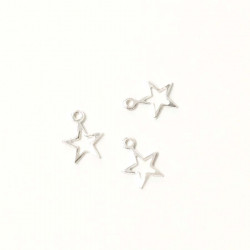 Pendentif Étoiles Argenté 925 - 6 pcs