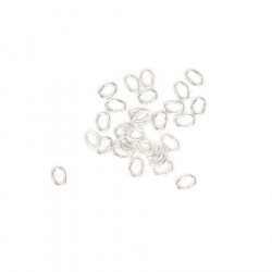 Anneau Ouvert Ovale 4 x 3 mm Argenté 925 - 60 pcs