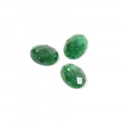 Cabochon Pierre Naturelle Ovale Facetté 6 x 8 mm Aventurine