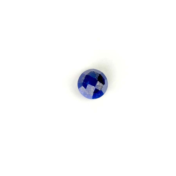 Cabochon Facetté Pierre Naturelle Rond 6 mm Lapis-Lazuli
