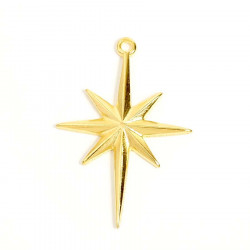 Pendentif Étoile Doré à l'or fin 24K