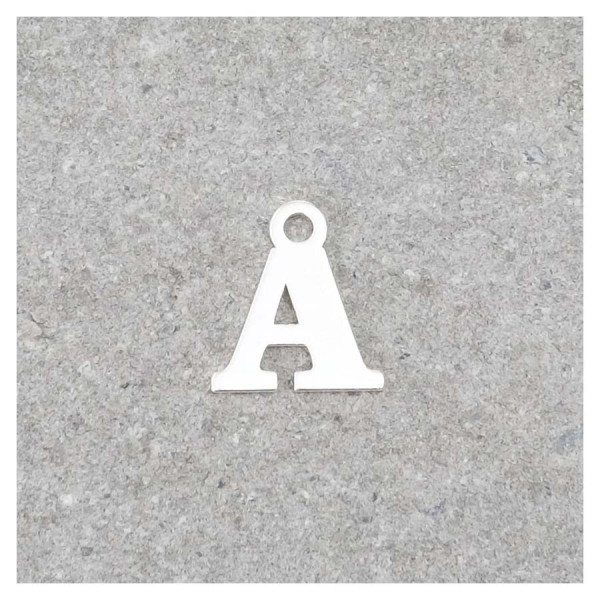 Pendentif Lettre A - Argent Massif 925