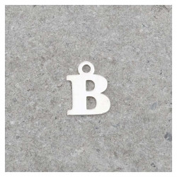 Pendentif Lettre B - Argent Massif 925