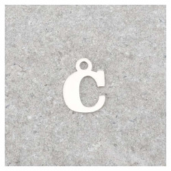 Pendentif Lettre C - Argent Massif 925