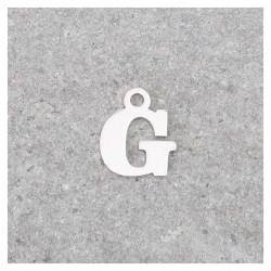 Pendentif Lettre G - Argent Massif 925