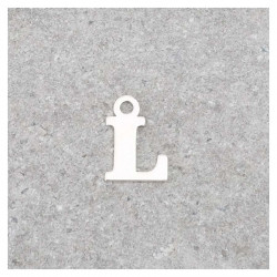 Pendentif Lettre L - Argent Massif 925