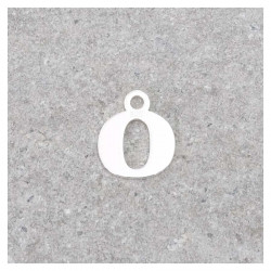 Pendentif Lettre O - Argent Massif 925