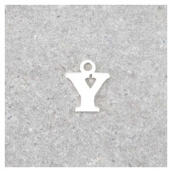 Pendentif Lettre Y - Argent Massif 925