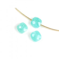 Perle Naturelle Carrée 6 mm Amazonite