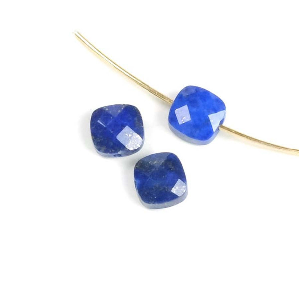 Perle Naturelle Carrée 6 mm Lapis-Lazuli