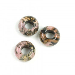 Perle Naturelle Donuts 14 mm Rhodonite