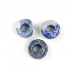 Perle Naturelle Donuts 14 mm Sodalite