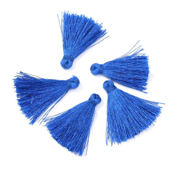 Pompon Gland 30 mm 6 pcs Bleu Intense