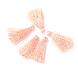 Pompon Gland 30 mm 6 pcs Rose Corail Clair