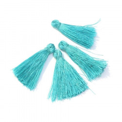 Pompon Gland 30 mm 6 pcs Turquoise