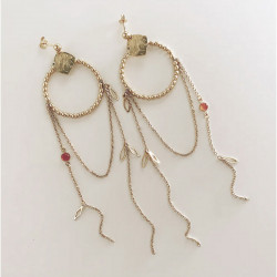 Pendentif Navette Ajourée Argenté 925 - 4 pcs