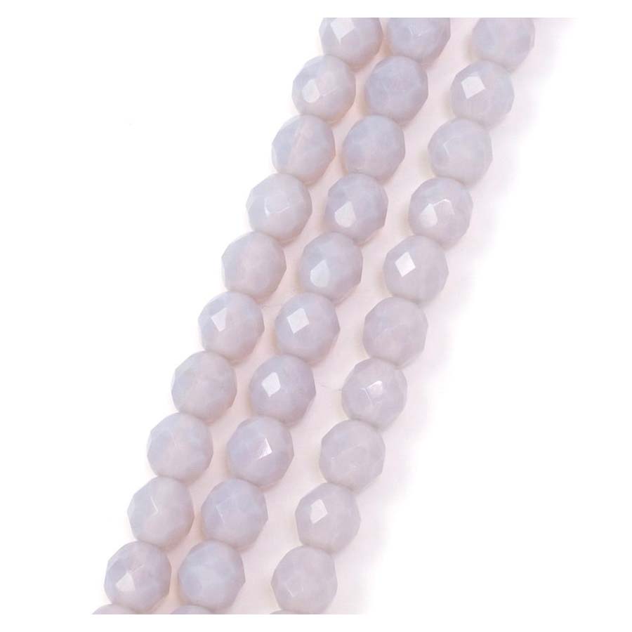 Lot De 20 Perles Facettes De Bohême 8 Mm Aigue-marine AB - Pour Création De Bijoux - Fabriqué En France - Marque Preciosa