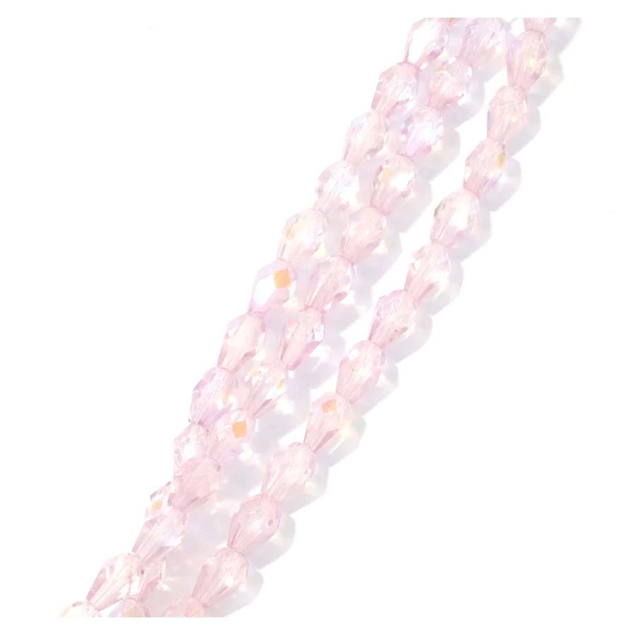 20 Perles Facettées Bohème Rose Flore 8 Mm - DIY Bijoux Création