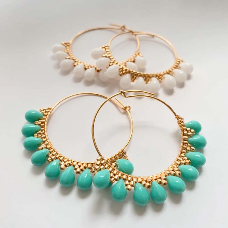 Collier Perles Bois Noix Et Turquoise Fait Main - Style Bohème, Réglable, Pour Femmes Et Hommes, Festival Ou Quotidien