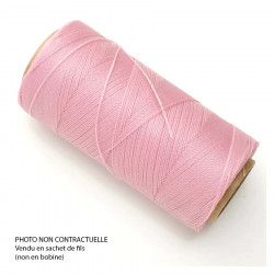 Fil ciré Linhasita pour Micro Macramé 0,5 mm x 10 m Rose Parme