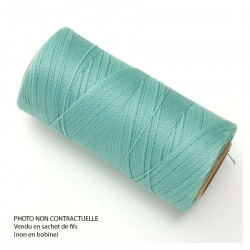 Fil ciré Linhasita pour Micro Macramé 0,5 mm x 10 m Vert menthe