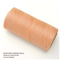 Fil ciré Linhasita pour Micro Macramé 0,5 mm x 10 m Nude