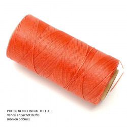 Fil ciré Linhasita pour Micro Macramé 0,5 mm x 10 m Corail rose