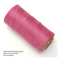 Fil ciré Linhasita pour Micro Macramé 0,5 mm x 10 m Rose