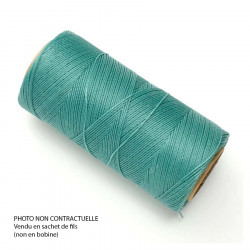 Fil ciré Linhasita pour Micro Macramé 0,5 mm x 10 m Jade