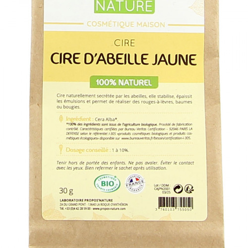 Cire d'abeille Bio 30 g