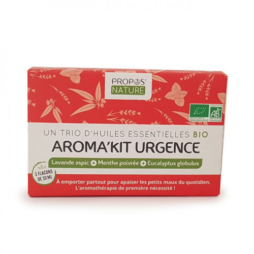 Aroma’Kit Urgence 3 Huiles essentielles Bio
