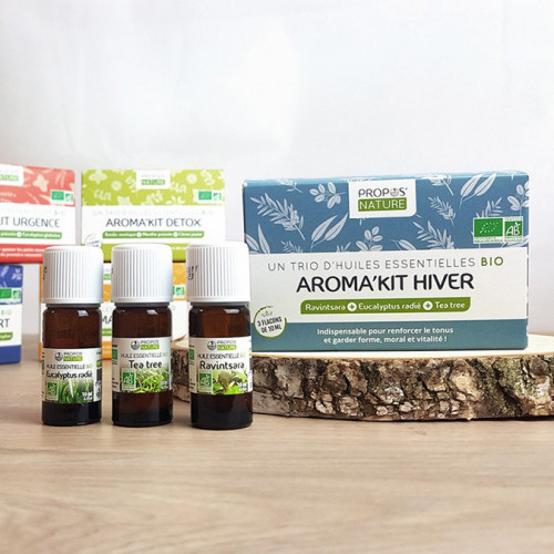 Aroma’Kit Hiver 3 Huiles essentielles Bio