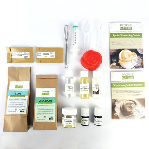 Coffret cosmétique maison Soins solides des cheveux