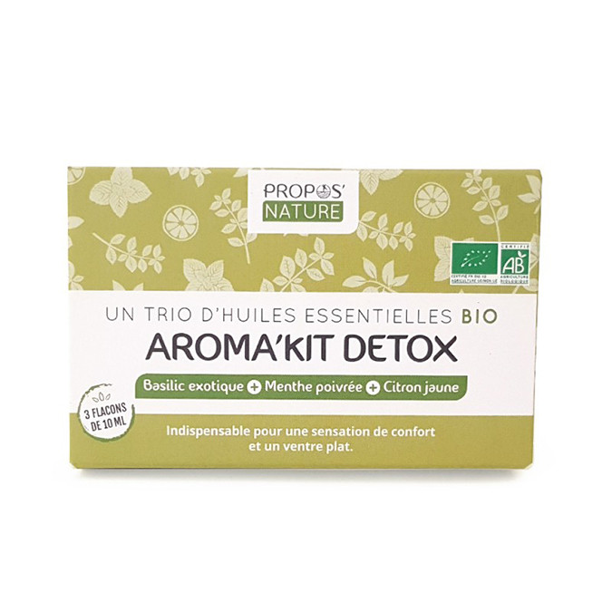 Aroma’Kit Detox 3 Huiles essentielles Bio