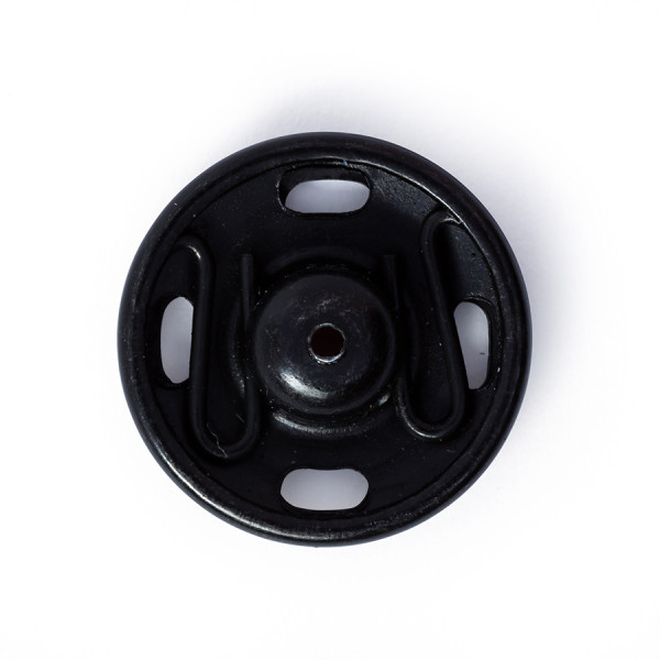 Bouton-pression à coudre 15 mm Noir 6 pcs