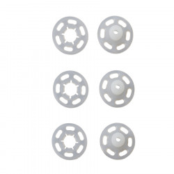 Bouton-pression à coudre 15 mm Transparent 6 pcs