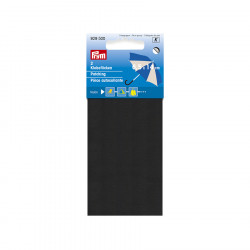 Pièce autocollante thermocollante en Nylon 6,5 x 14 cm Noir