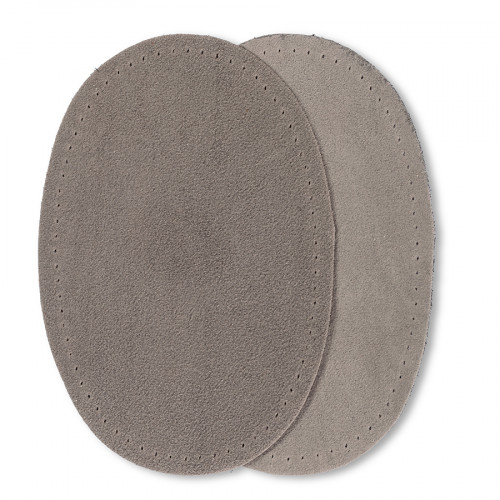 Renfort imitation daim Thermocollant 2 pcs 9 x 13,5 cm Gris clair